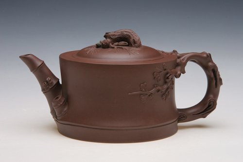 汪寅仙紫砂壶 松竹梅壶 