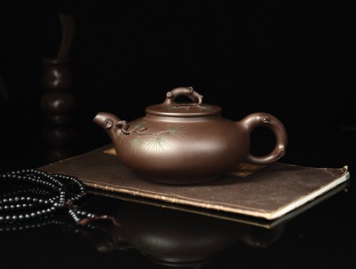 王兰芳紫砂壶 四季常青 