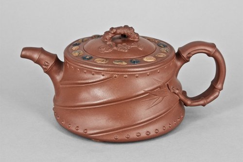 张红华紫砂壶 三友同堂 