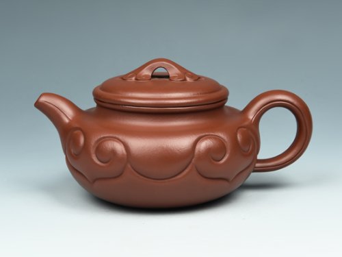 刘亚萍紫砂壶 仿古如意壶 
