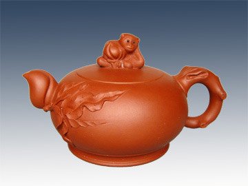 沈杏大紫砂壶 圣桃壶 