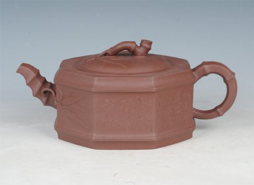 曾建丁紫砂壶 八方竹 