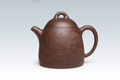 曹建国紫砂壶 秦权壶 