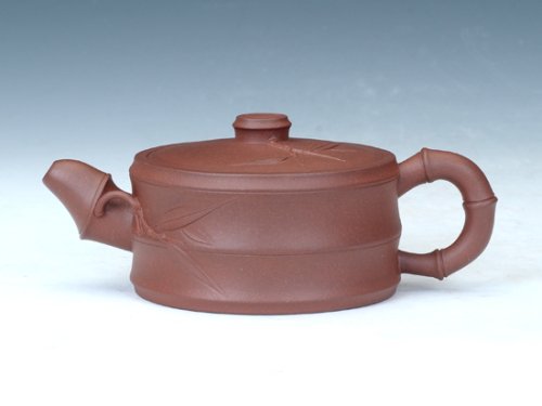 周奇鸣紫砂壶 小竹段壶 