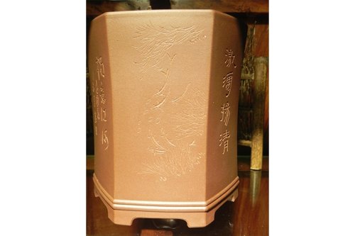 沈跃平紫砂壶 笔筒 