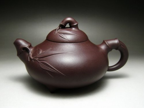 管小平紫砂壶 竹节高生 