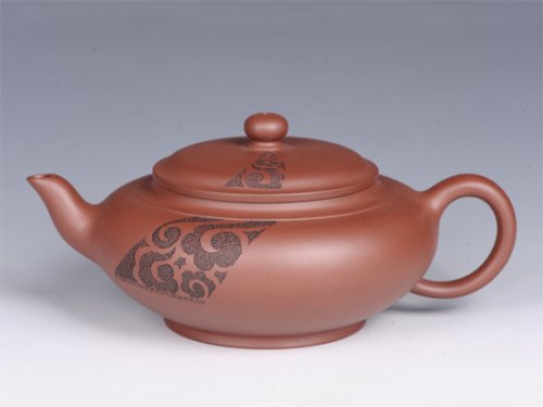 董建平紫砂壶 八卦扁樱 