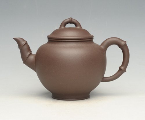 蒋勇紫砂壶 竹节 