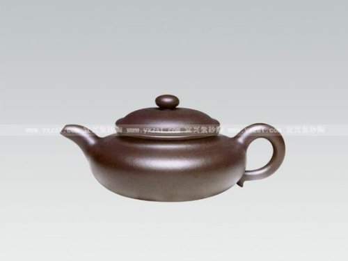 史伟曙紫砂壶 扁腹壶 