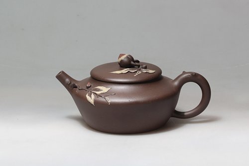 佘燕敏紫砂壶 寿桃 