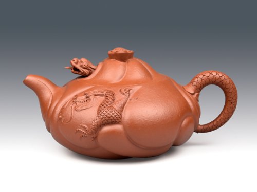 冯盘军紫砂壶 鱼化龙2 