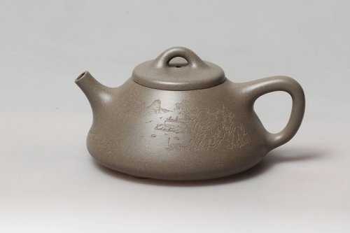 顾建芬紫砂壶 子冶石瓢 