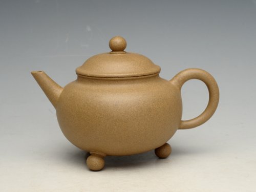 范建鹏紫砂壶 三足水平 