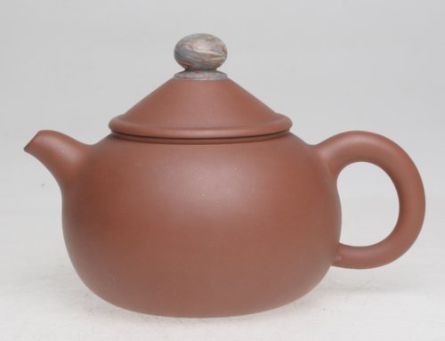 陈顺仙(大)紫砂壶 胶泥圆珠 