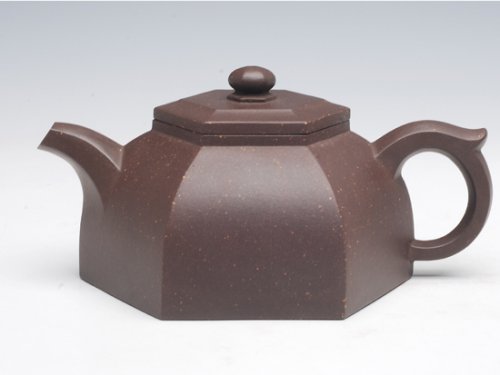 陈健紫砂壶 矮六方 
