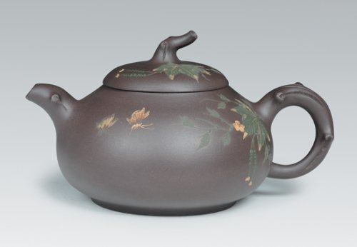 孙美雅紫砂壶 蝶・随影 