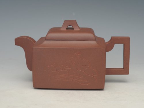 眭龙俊紫砂壶 亚明四方 