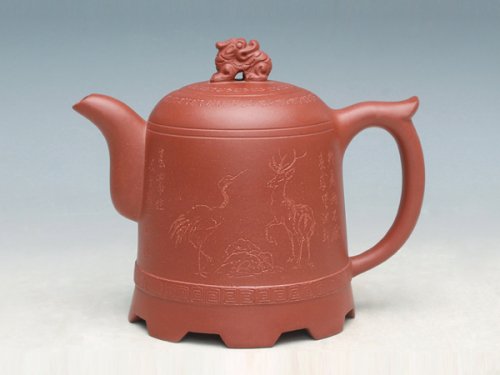 洪美华紫砂壶 有始有终（与画家陈雄立合作）（紫泥） 