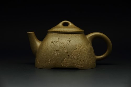 范治平紫砂壶 孤菱壶(怡人刻） 