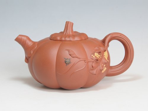 陈顺根紫砂壶 南瓜壶 