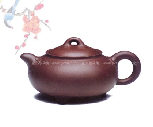 季益顺紫砂壶 三足如意 