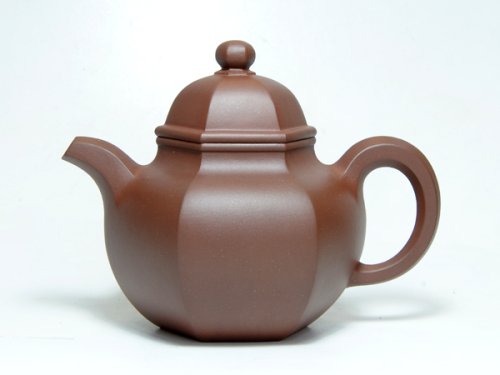 姜建荣紫砂壶 六方掇球 