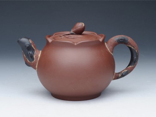 蒋方良紫砂壶 绽放壶 