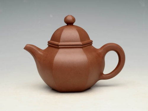 冯文娟紫砂壶 全手工六方掇球 