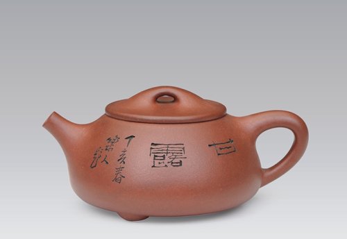 万美群紫砂壶 石瓢 