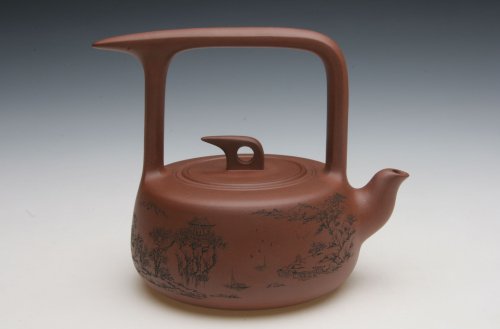 范国勤紫砂壶 星雨提梁 