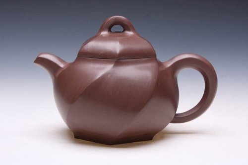 尹优群紫砂壶 旋六方 