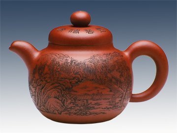 王张坤紫砂壶 江山多娇 