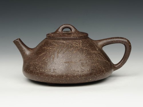吕伟紫砂壶 子冶石瓢 
