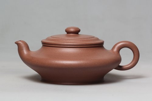 刘国强紫砂壶 虚扁 