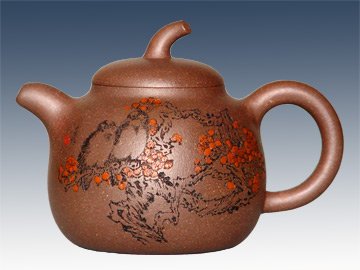 钱一清紫砂壶 茄段 