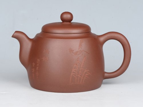 潘雪峰紫砂壶 将军 容量：200cc  泥料：本山绿泥 