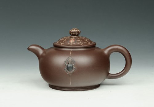 朱水芬紫砂壶 喜从天降（全手工） 