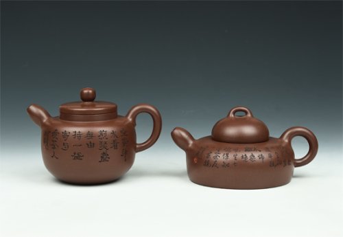 吴欢(大)紫砂壶 圆珠对壶 