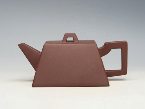 蒋亚萍紫砂壶 升方 泥料：拼紫泥 