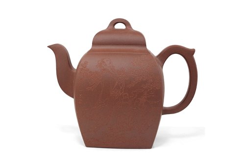 沈遽华紫砂壶 履源方壶 