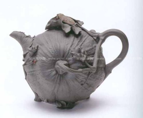 高丽君紫砂壶 鸣蝉瓜壶 