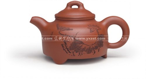 周姣紫砂壶 小三足 