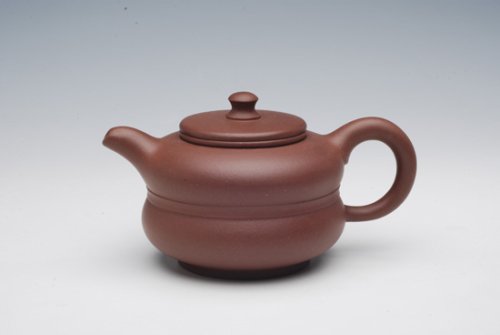 陈健紫砂壶 玉带葫芦 