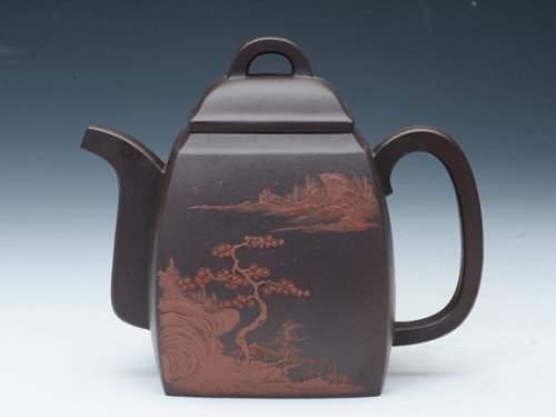 邵慧琴紫砂壶 汉方 400CC 