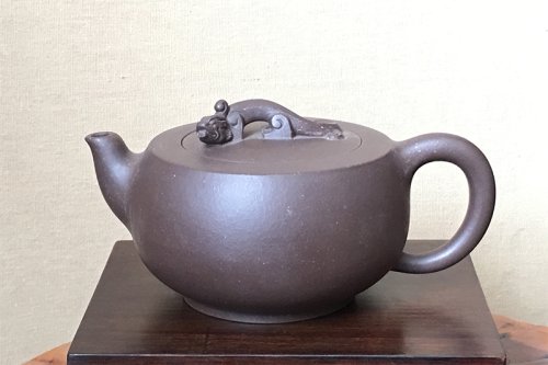 鲍青紫砂壶 泽壶 