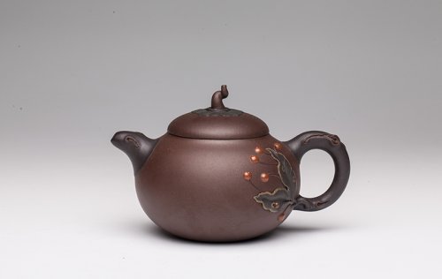 蒋艺华紫砂壶 樱桃壶 
