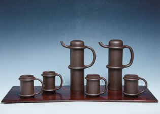 徐曲紫砂壶 结组壶 