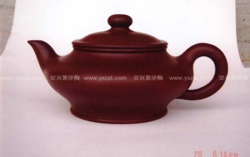 邢洪林紫砂壶 水扁壶 