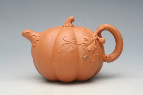 朱耀群紫砂壶 南瓜壶 