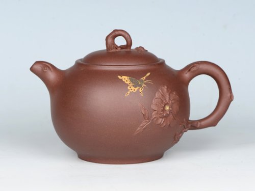 吴建荣紫砂壶 国色天香 